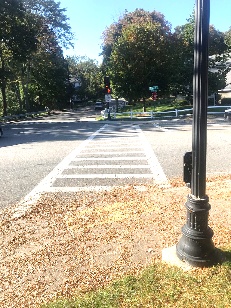 Figure 9 - View of North Corner Curb Ramp and Detectable Warning Strip Pairs